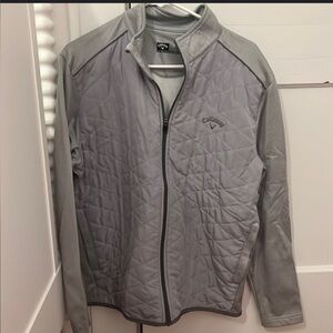 Callaway Men's Quilted Performance Jacket in Light Gray!